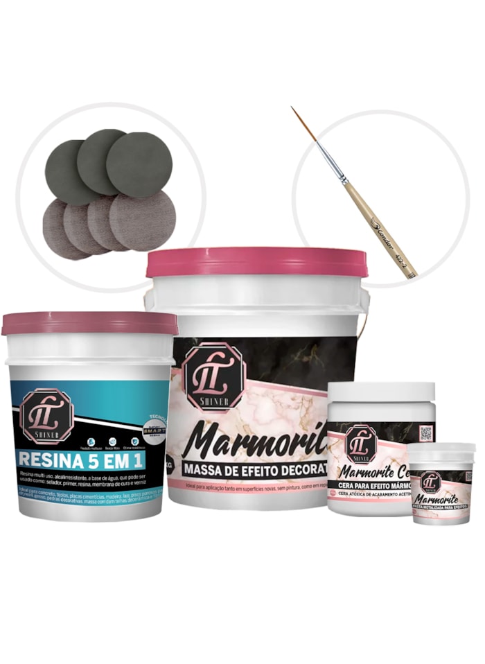 KIT Efeito Mármore Parede 1