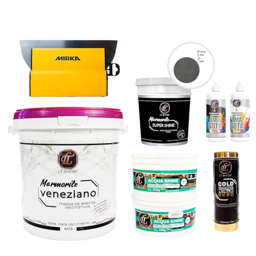 Kit Efeito Mármore Veneziano