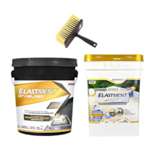 KIT Estabilizador de Superfícies Stabilizer 25KG + Elastment White 20KG + Broxa 18x7,6cm Roma