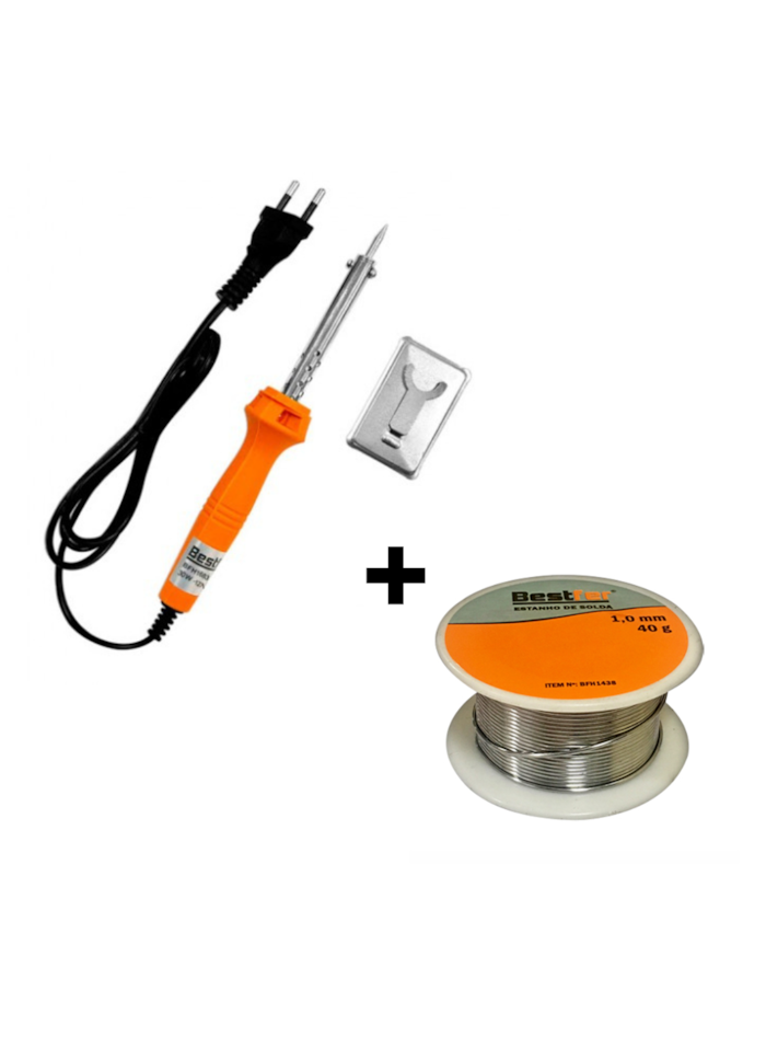 Kit Ferro De Solda 60W + Estanho