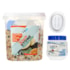 KIT Hobby Art Resin Stone 1KG Agra + Laca PU 250ML Brilhante + Molde de Silicone Saboneteira Arredondado 13x10x2cm