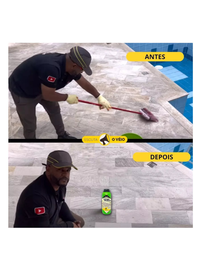 Kit Limpa Pedras Biodegradável Ivaclean 1L - 5 unidades