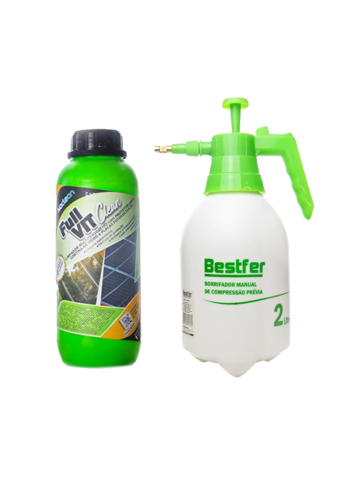 Kit Limpador Multiuso Fullvit 1L + Borrifador Manual de Compressão 2L