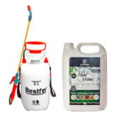 Produto KIT LT Shiner Fixador de Pedras Hold Stone 5L + Pulverizador Costal de Compressão Prévia 5L Bestfer