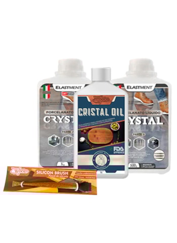 Kit Madeira 1 - Porcelanato Liquido 1,5KG + Óleo Cristal 900ML