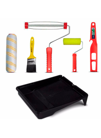 Kit Pintura Parede Antigotas Completo Atlas - 6 Peças