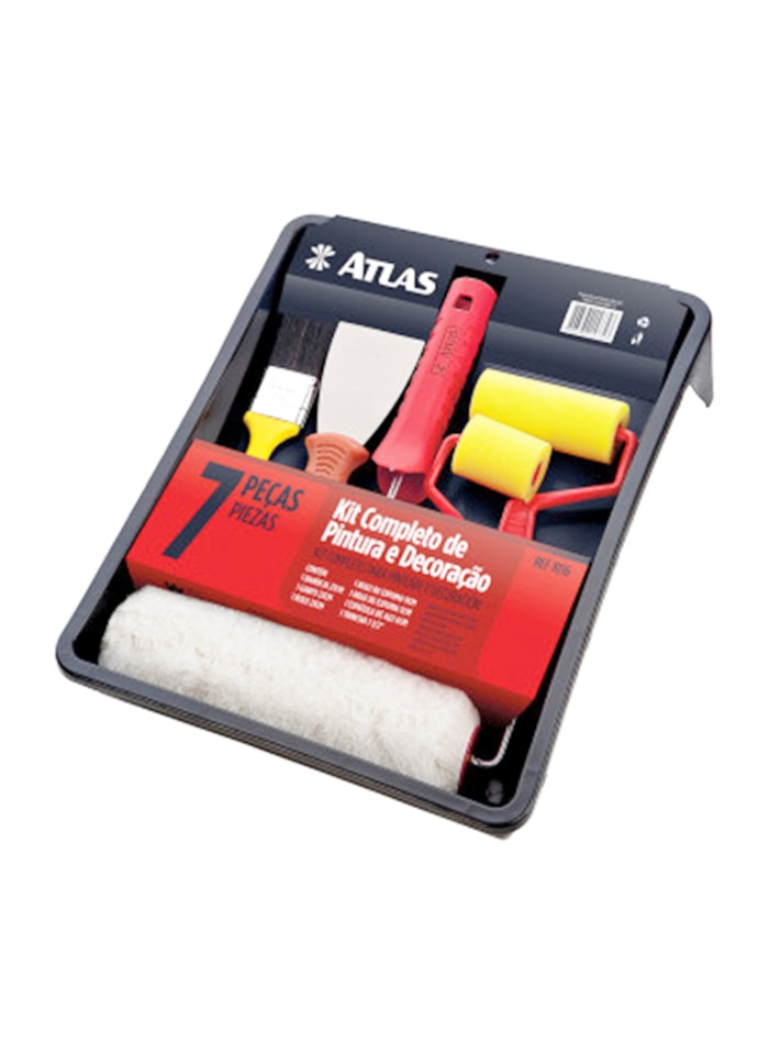 Kit Pintura Parede Completo Atlas - 7 Peças