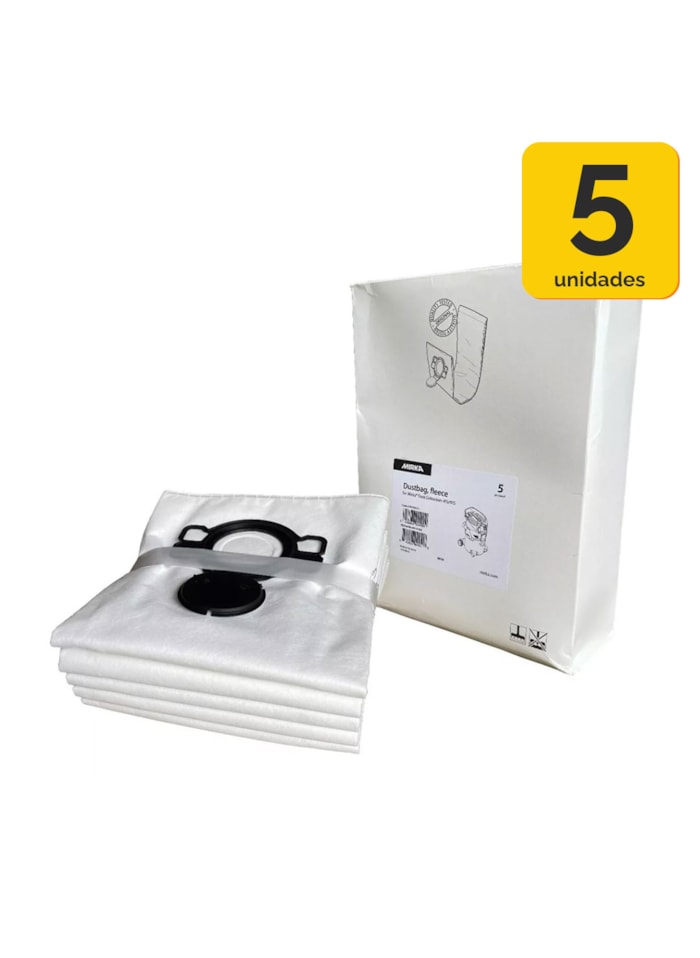 Kit Saco de Lã Descartável 415/915/1025 Mirka - 5 Unidades