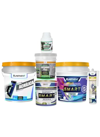 Kit Tratamento de Umidade Ascendente c/ Massa Acrílica - 4m²
