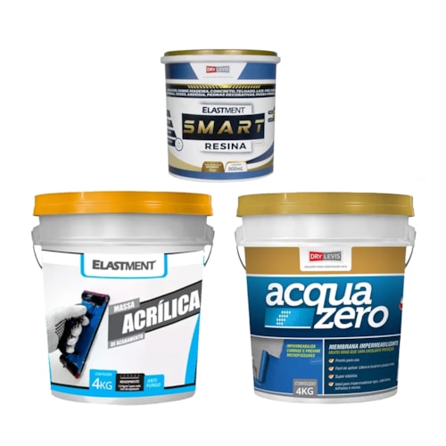 KIT Tratamento de Umidade para Pressão Positiva c/ Manta Elástica Acqua Zero - 4m²