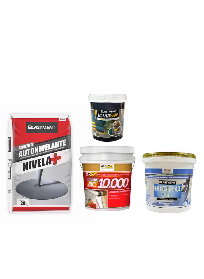 Kit Umidade Ascendente em Contrapiso Para Instalação de Vinílico, 5m² - Proteção Contra Umidade de Piso