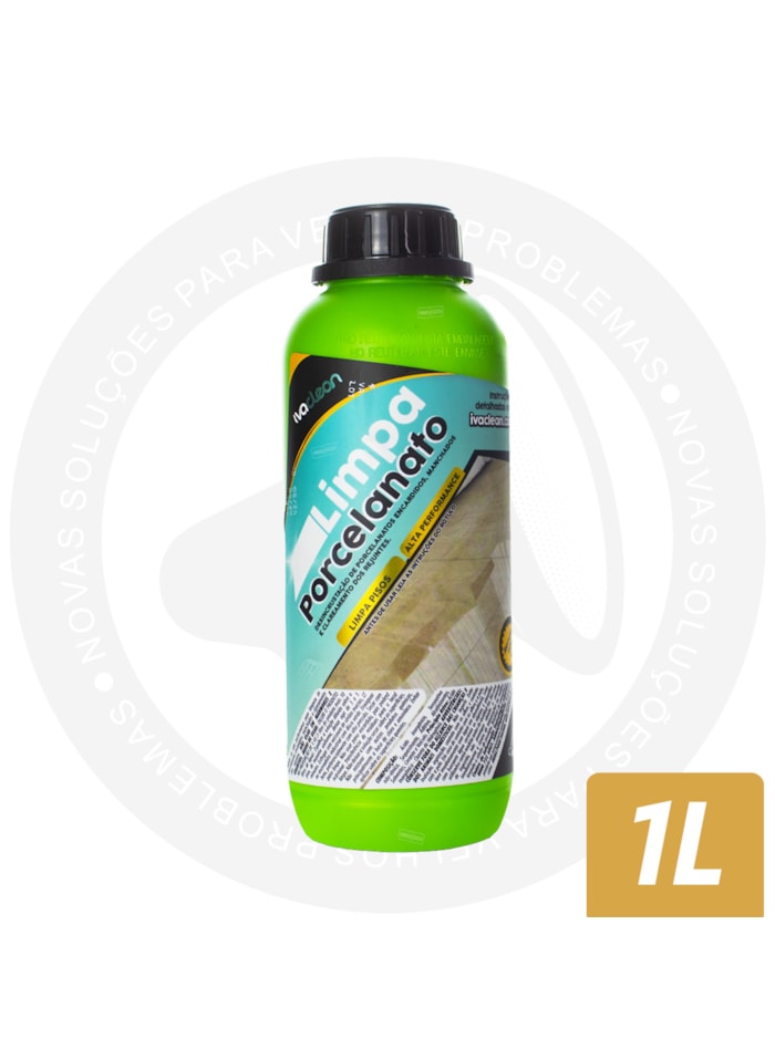 Limpa Porcelanato Desincrustante Ivaclean, 1L - Limpeza Pesada, Alta Perfomance