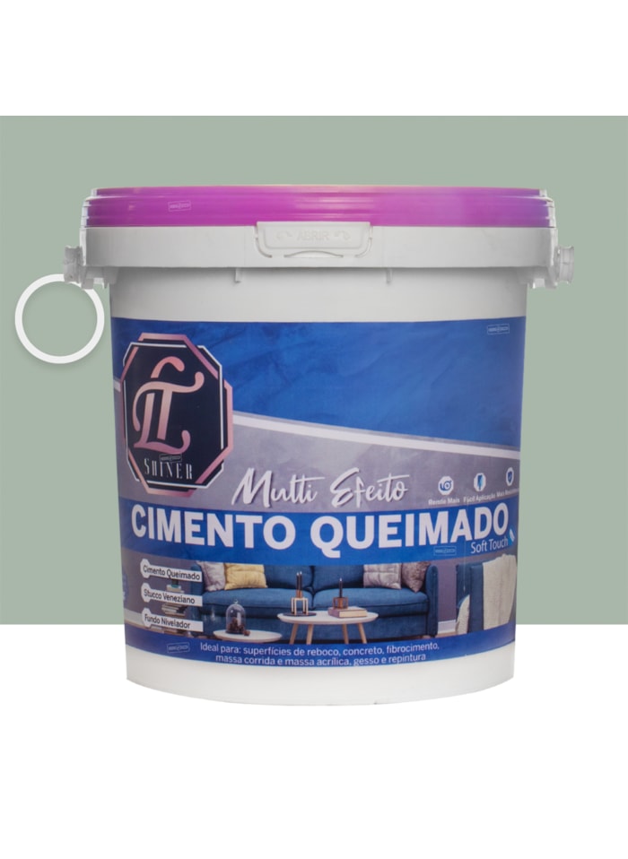 LT Shine Cimento Queimado Multi Efeito 5KG Acqua Marina