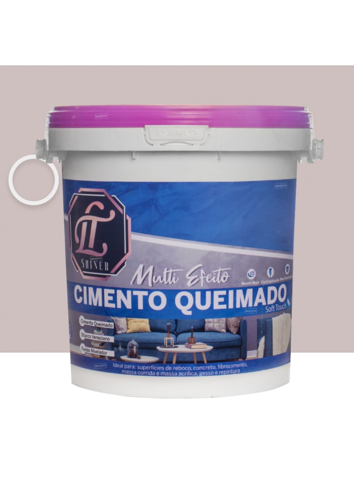 LT Shine Cimento Queimado Multi Efeito 5KG Mesa de Bar