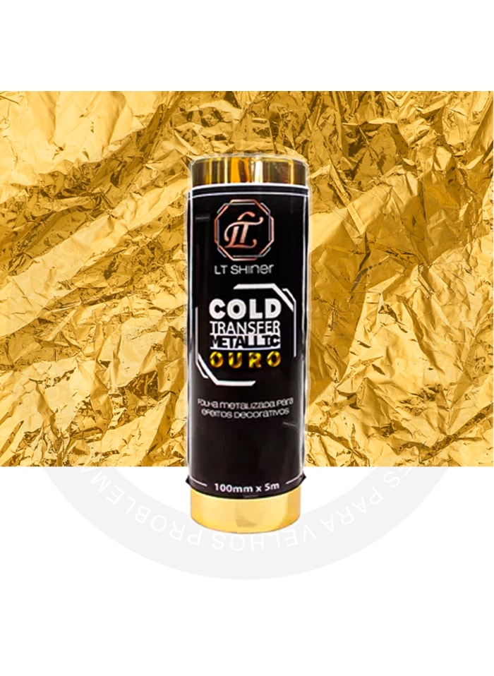 LT Shine Cold Transfer Metallic - Folha de Transferência 10cmx5m Ouro