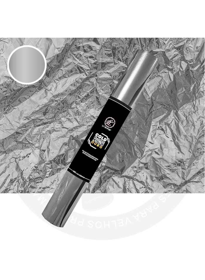 LT Shine Cold Transfer Metallic - Folha de Transferência 30cmx5m Prata