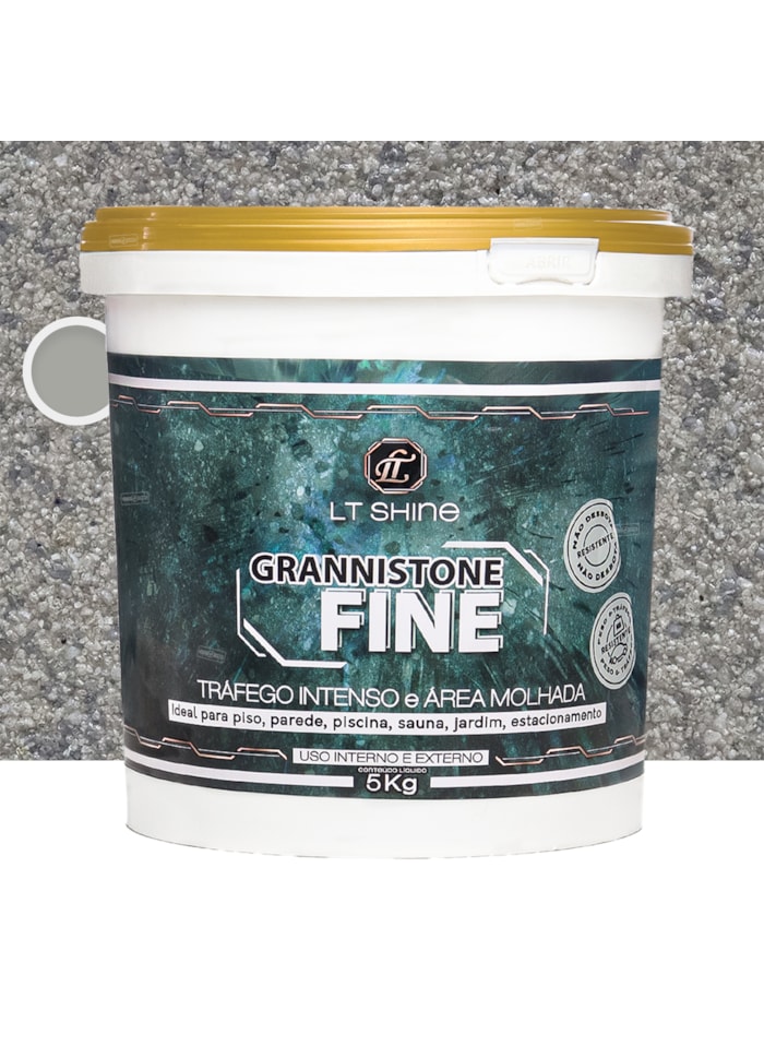 LT Shine Grannistone Fine, 5KG Orvalho - Trafego Intenso e Área Molhada