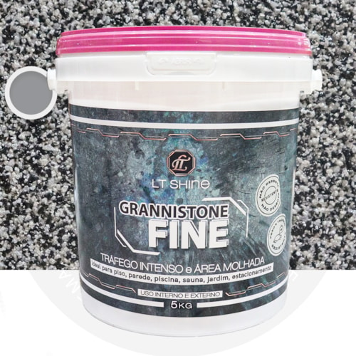 LT Shine Grannistone Fine P/ Trafego Intenso e Área Molhada 5KG Garoa