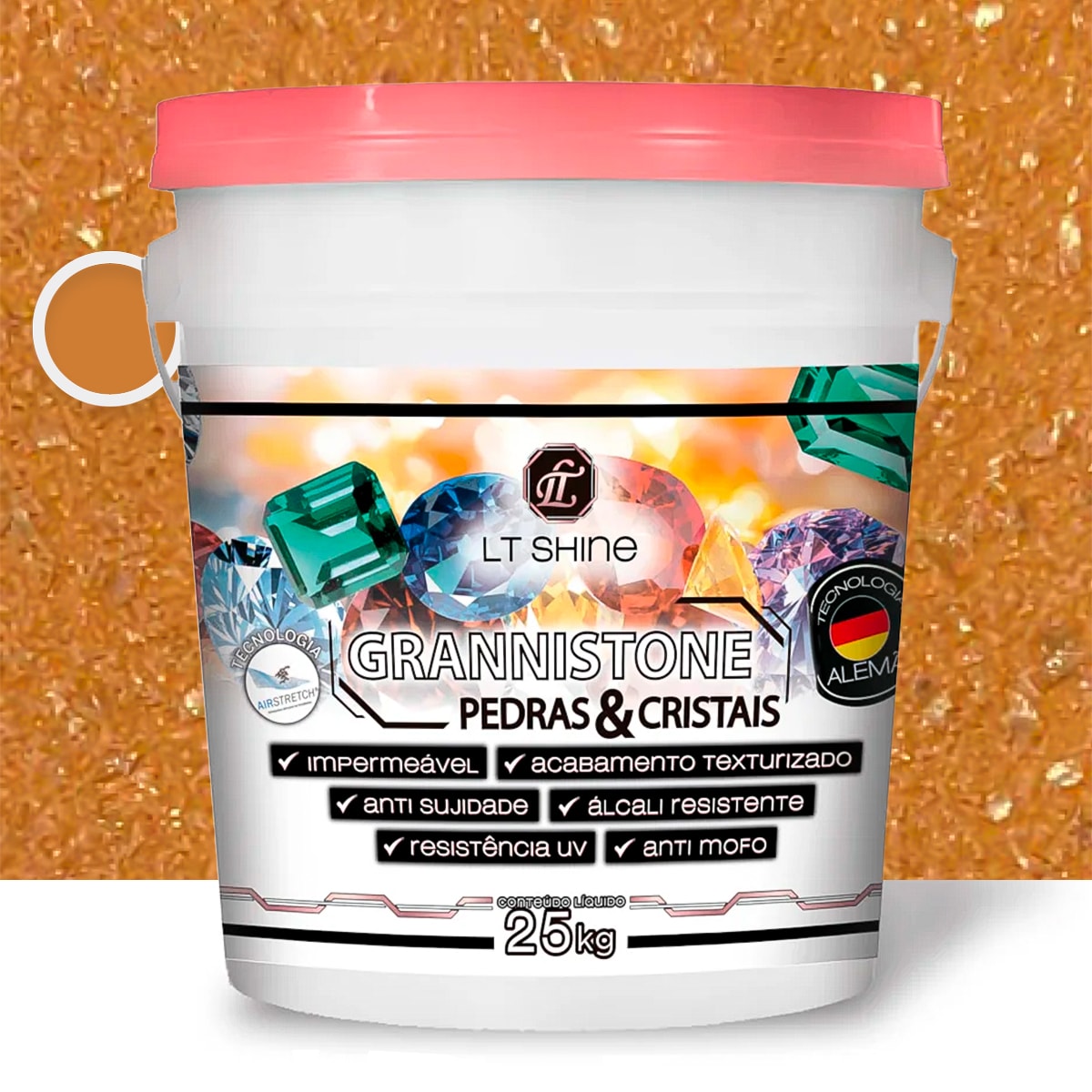 Grannistone Pedras e Cristais 25KG - Citrino | Escuta o Véio
