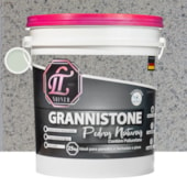 Produto LT Shine Grannistone Pedras Naturais 25KG Branco Dallas