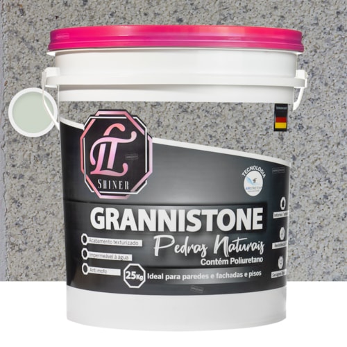 LT Shine Grannistone Pedras Naturais 25KG Branco Dallas