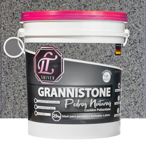 LT Shine Grannistone Pedras Naturais 25KG Cinza Andorinha