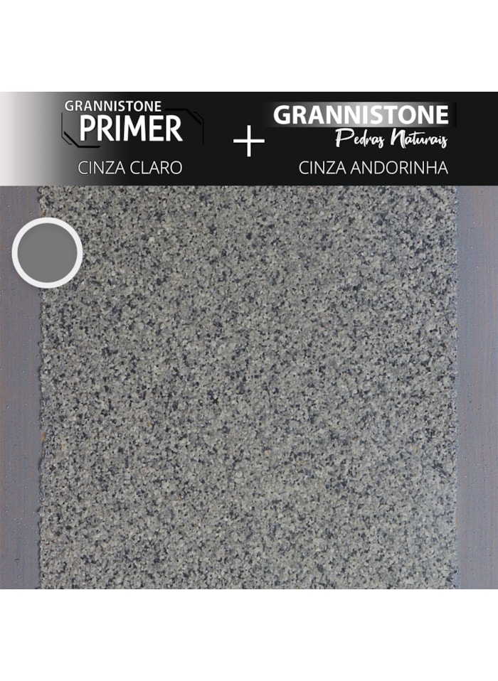 LT Shine Grannistone Pedras Naturais, 25KG Cinza Andorinha - Interno e Externo, Pronto para Uso