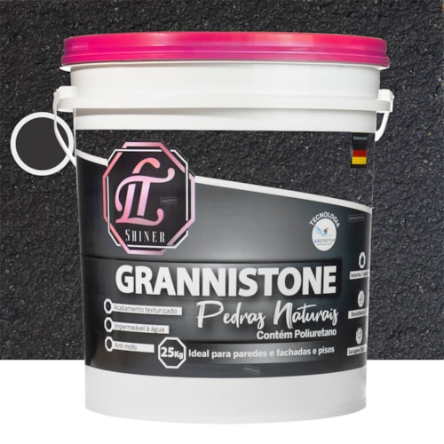 LT Shine Grannistone Pedras Naturais 25KG Cinza Grafite