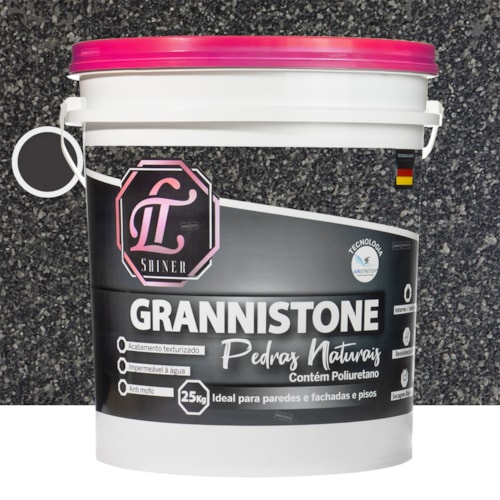 LT Shine Grannistone Pedras Naturais 25KG Cinza São Paulo