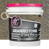 Produto LT Shine Grannistone Pedras Naturais 25KG Ouro Brasil