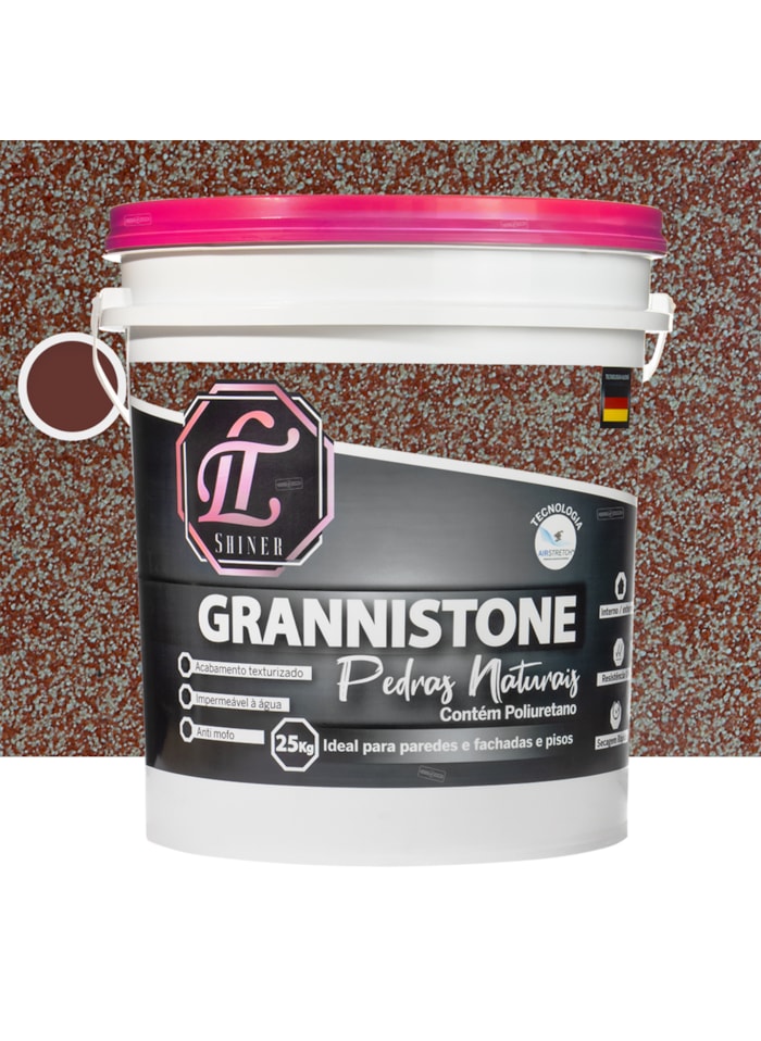 LT Shine Grannistone Pedras Naturais, 25KG Pedra do Sol - Interno e Externo, Pronto para Uso