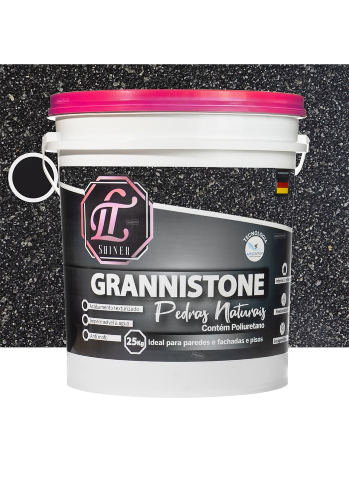 LT Shine Grannistone Pedras Naturais, 25KG São Gabriel - Interno e Externo, Pronto para Uso