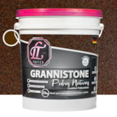 Produto LT Shine Grannistone Pedras Naturais 25KG Vermelho Brasília