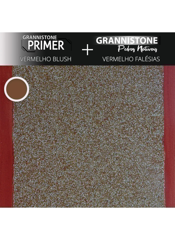 LT Shine Grannistone Pedras Naturais, 25KG Vermelho Falésias - Interno e Externo, Pronto para Uso
