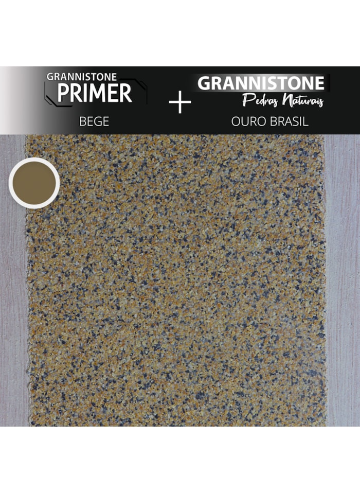 LT Shine Grannistone Pedras Naturais, 5KG Ouro Brasil - Impermeavel à Água, Antimofo