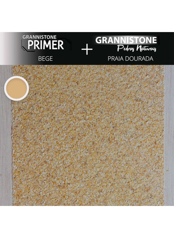 LT Shine Grannistone Pedras Naturais, 5KG Praia Dourada - Impermeavel à Água, Antimofo