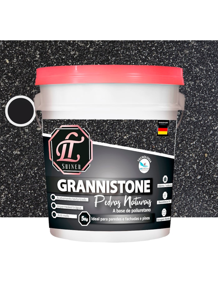 LT Shine Grannistone Pedras Naturais, 5KG São Gabriel - Impermeavel à Água, Antimofo