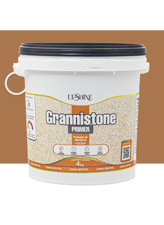 LT Shine Grannistone Primer Promotor de Aderência, 4KG Âmbar - Pronto para Uso, Fácil Aplicação