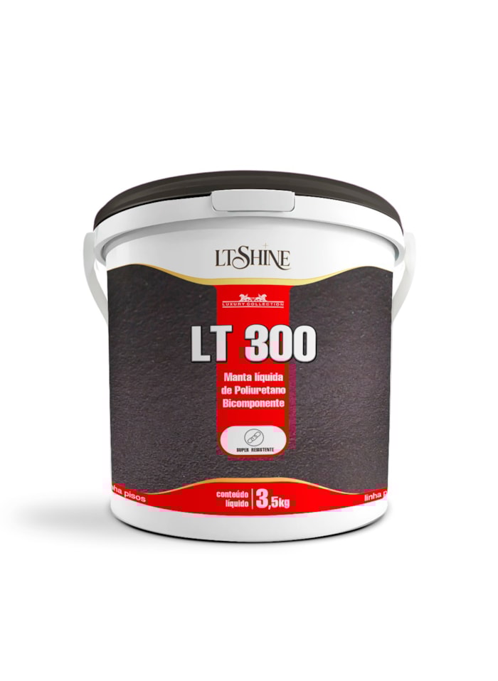 LT Shine Manta Líquida de Poliuretano Bicomponente LT300 3,5KG Fosco Incolor