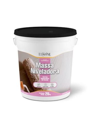 LT Shine Massa Niveladora, 20KG - Fácil Aplicação e Lixamento