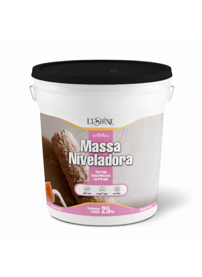 LT Shine Massa Niveladora, 25KG - Fácil Aplicação e Lixamento