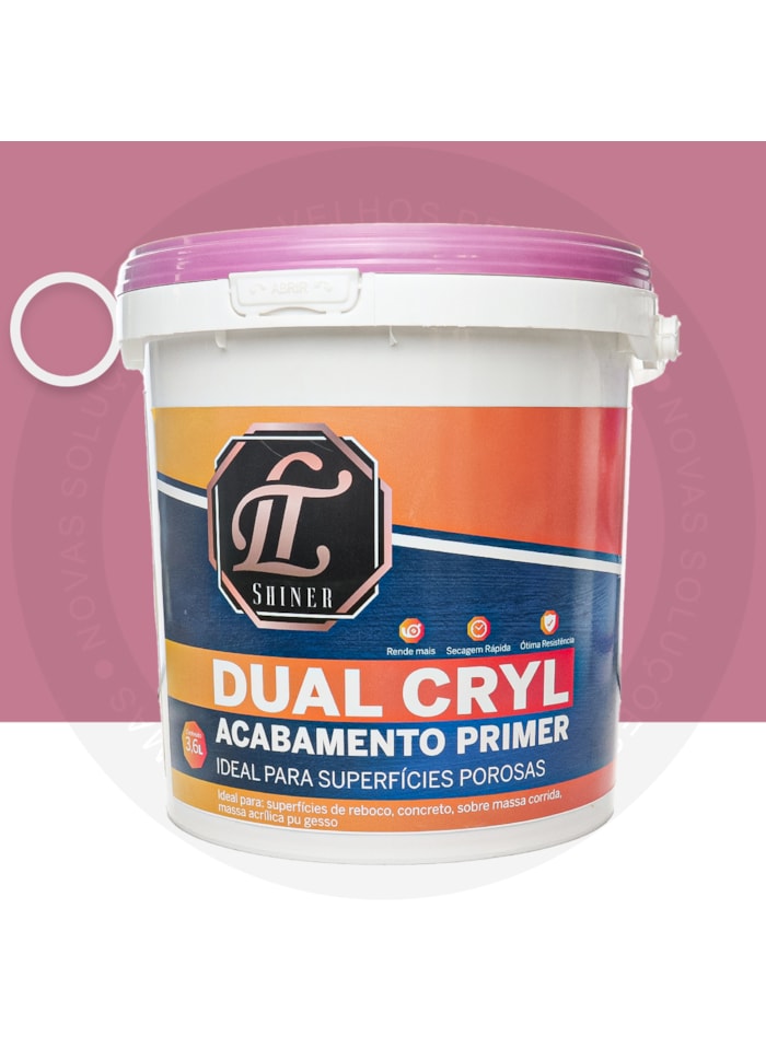 LT Shine Primer e Tinta para superficies porosas Dual Cryl 3,6L Laís Tenório