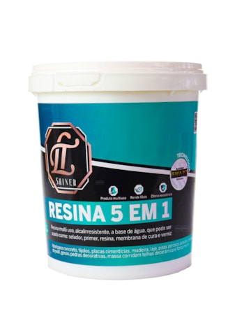 LT Shine Resina 5 em 1, 900ML Semi-Brilho - Fácil Aplicação, Produto Multifunção