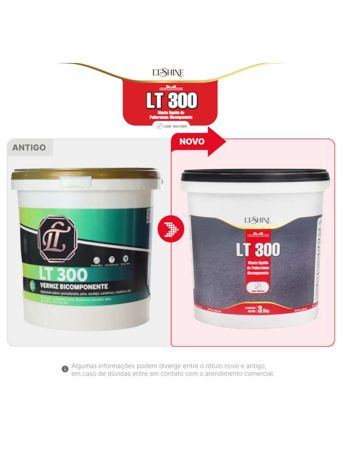 LT Shine Verniz Para Acabamento LT300 3,5KG Fosco Branco