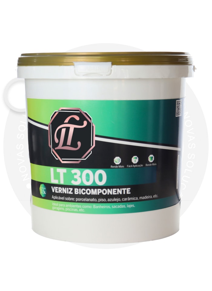 LT Shine Verniz para Acabamento LT300 Brilhante 3,5KG Branco