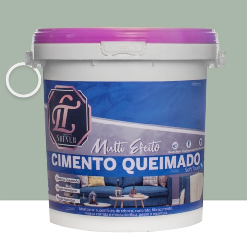 LT Shiner Cimento Queimado Multi Efeito 5KG Acqua Marina