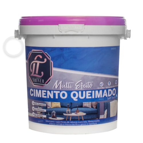 LT Shiner Cimento Queimado Multi Efeito 5KG Branco