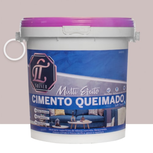 LT Shiner Cimento Queimado Multi Efeito 5KG Mesa de Bar