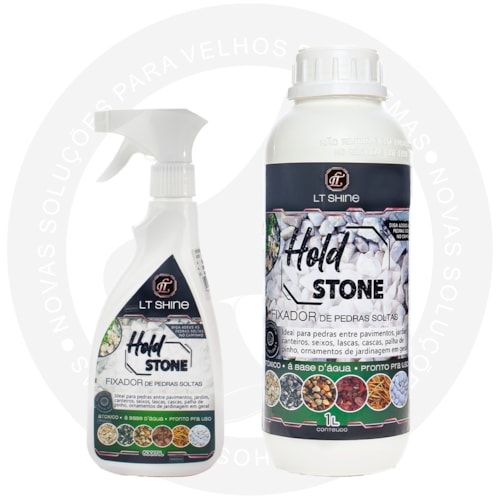 LT Shiner Fixador de Pedras Soltas Hold Stone 500ML + Refil de 1L