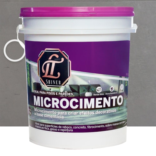 LT Shiner Microcimento 18KG Cinza Granizo